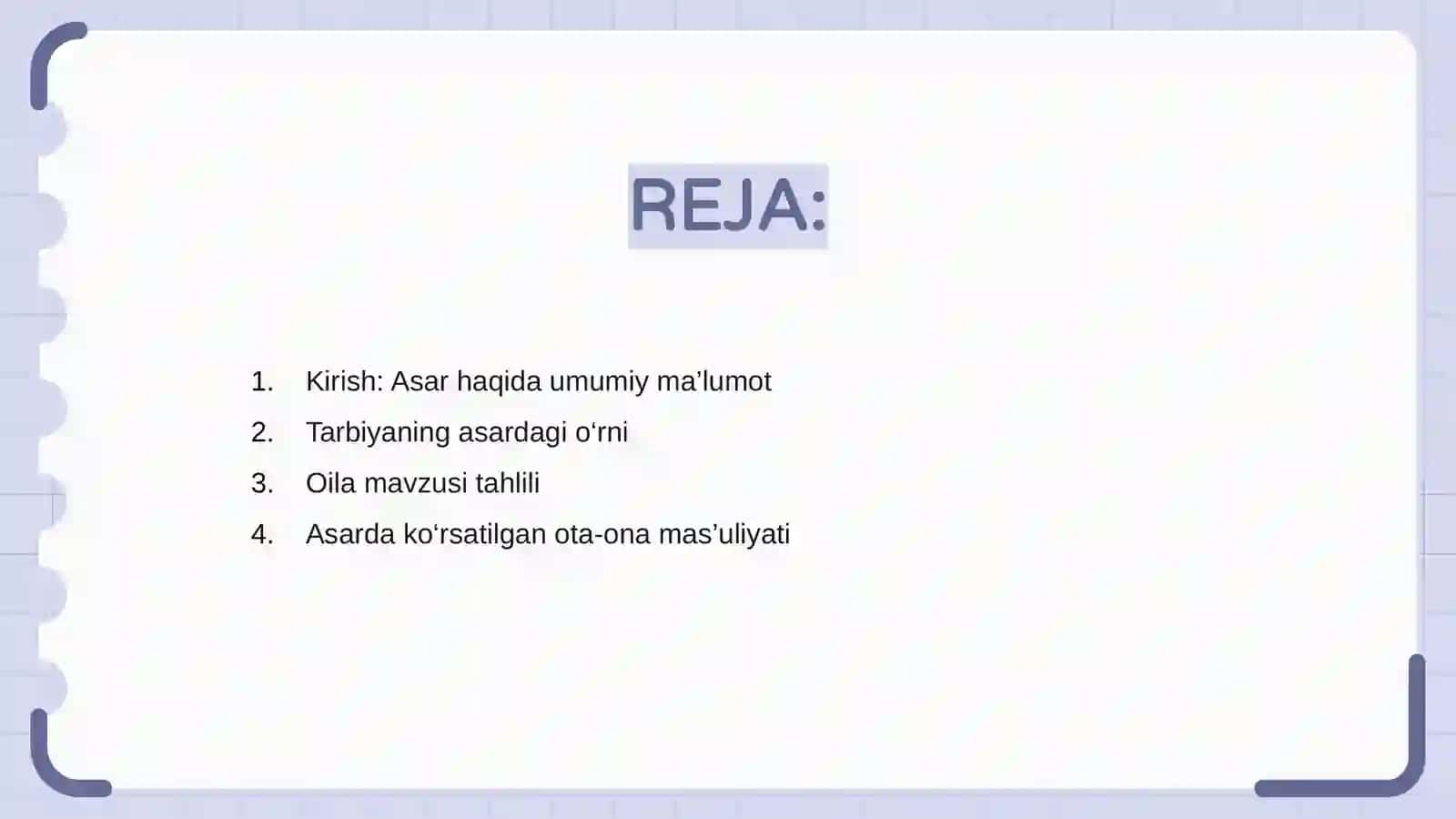 Oila silsilasi 2
