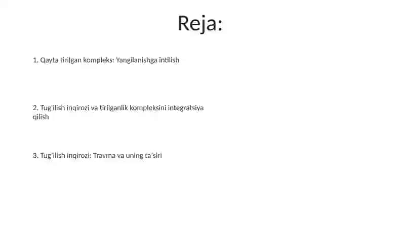 Tugʻilish Inqirozi va Tirilish Kompleksi 2