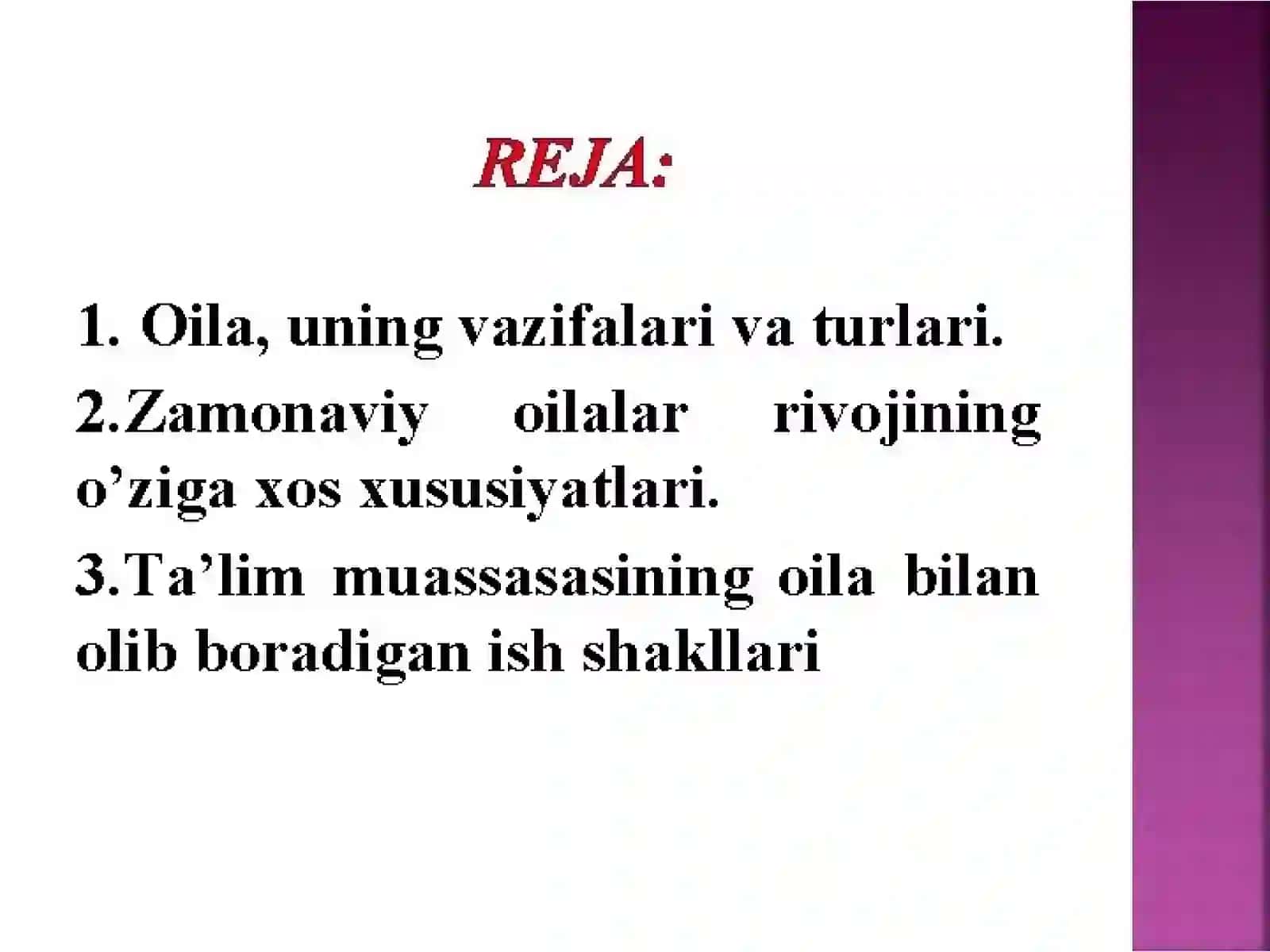 Oila va uning asosiy funksiyalari 2