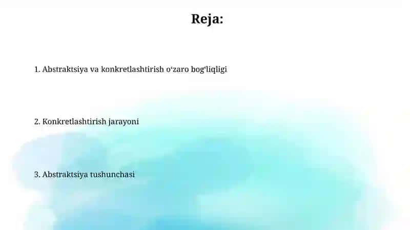 Abstraksioyavakonkretizatsiya 2
