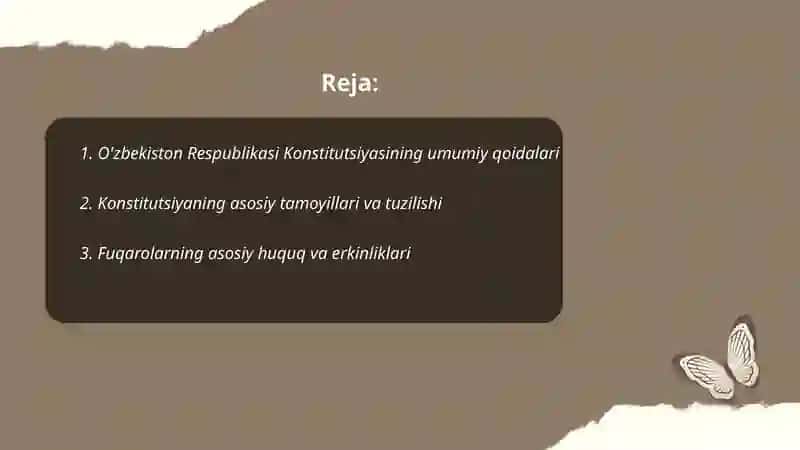 O'zbekiston Respublikasi Konstitutsiyasi 2