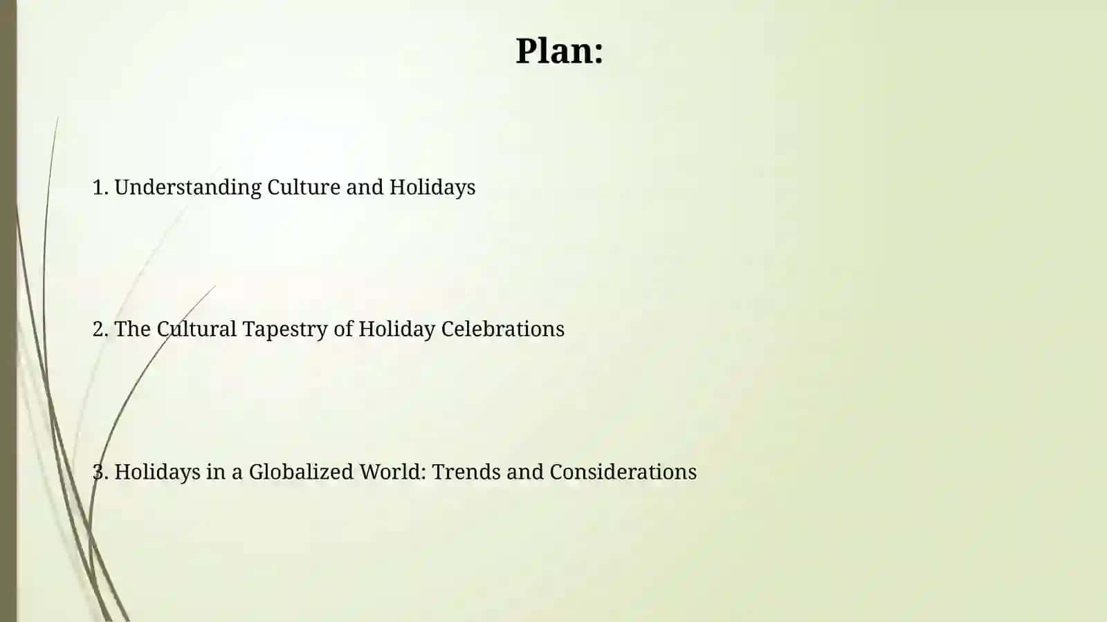 Culture and holidays 2