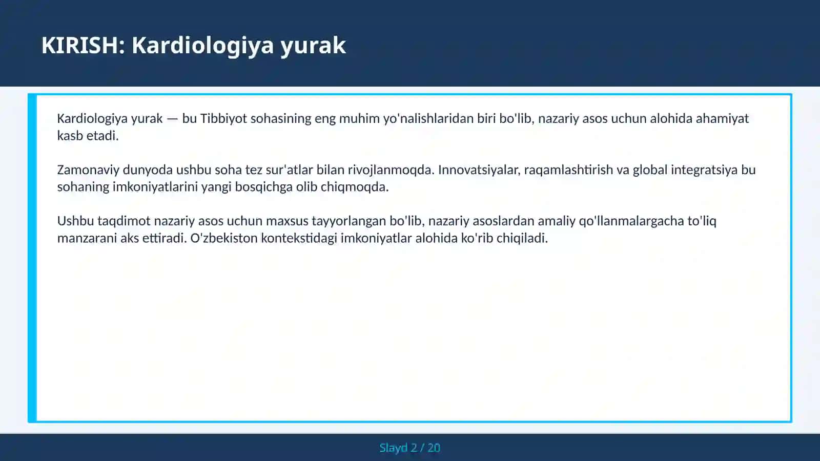 Kardiologiya yurak 2