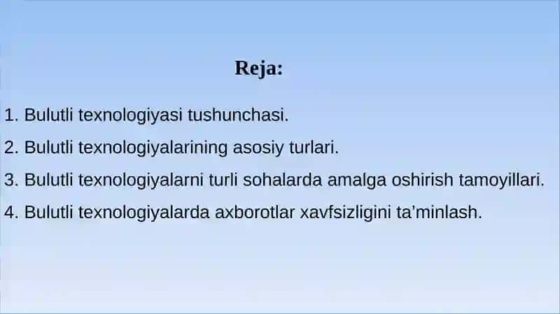 Bulutlitexnologiyalar 2
