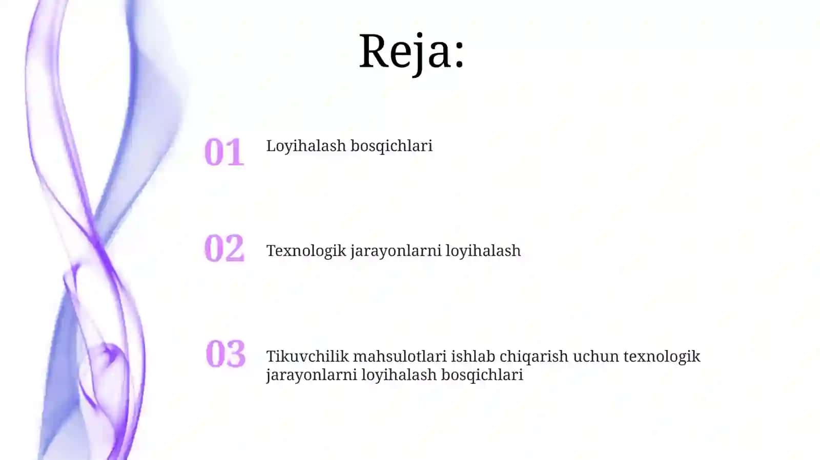 Tikuvchilik mahsulotlari ishlab chiqarish uchun texnologik jarayonlarni loyihalash bosqichlari 2