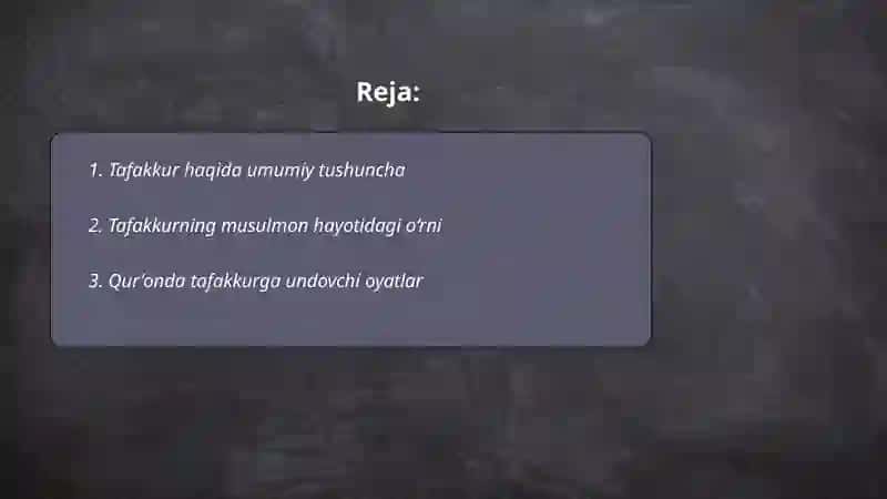 Tafakkur 2