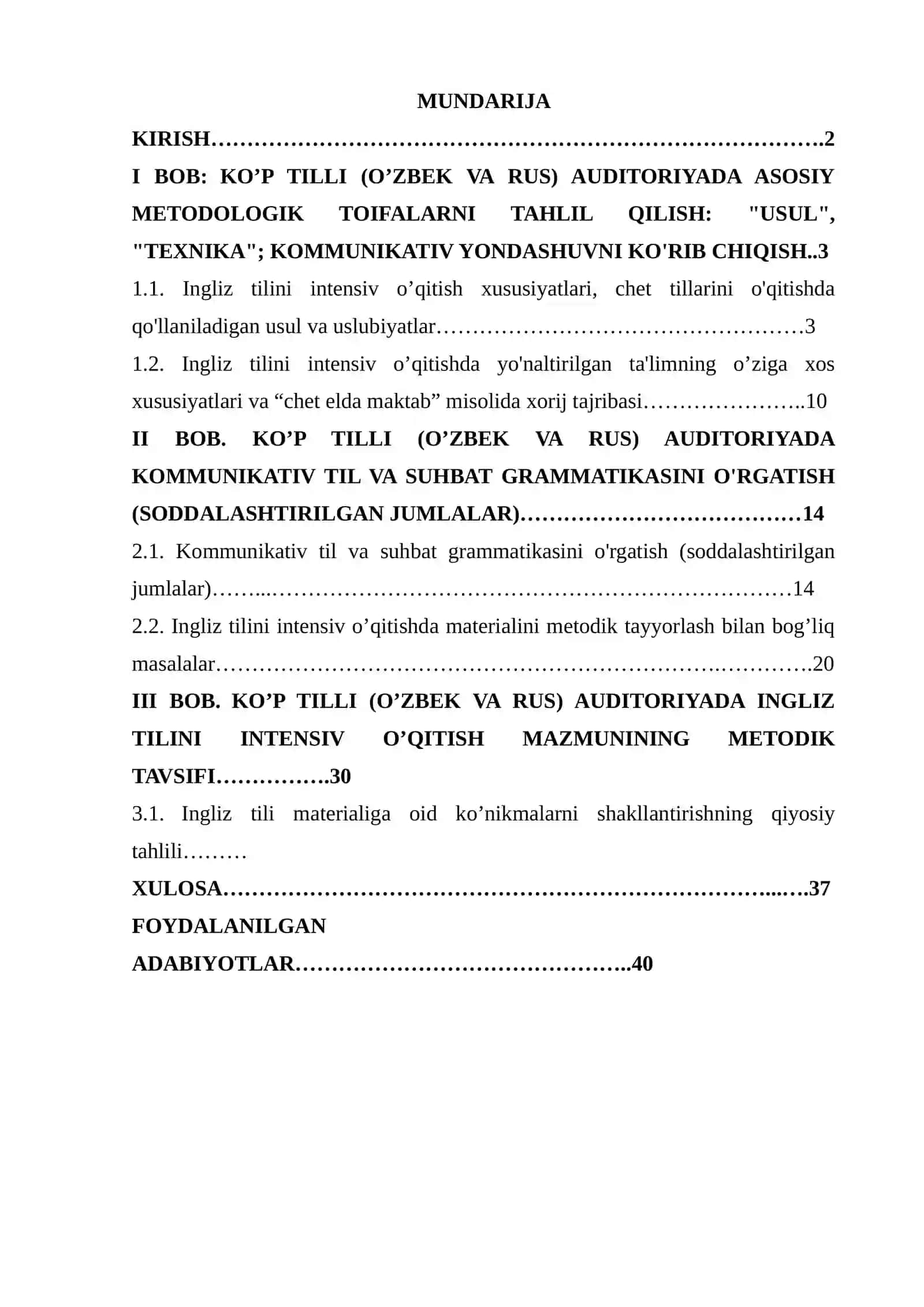 INGLIZ TILINI O`QITISH METODIKASI 2