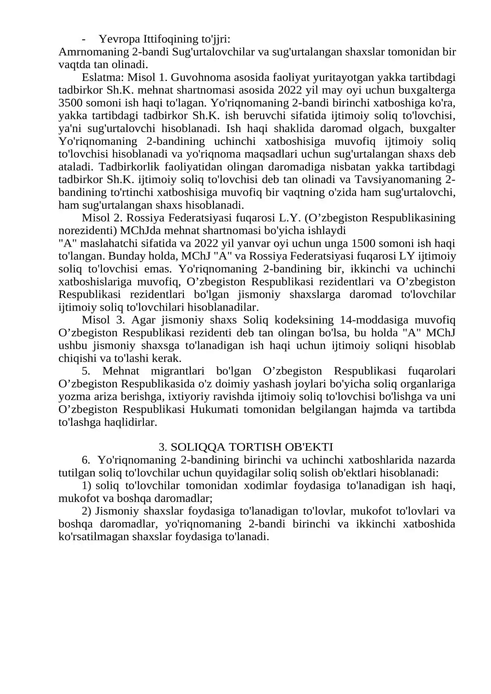 Ijtimoiy soliqlarni hisoblash va to'lash 2