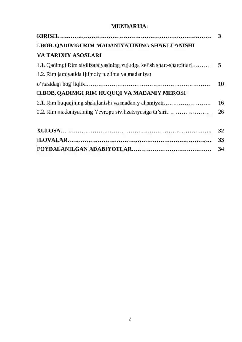 QADIMGI RIM MADANIYATI 2