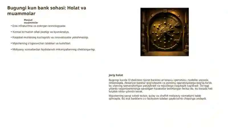 Tijorat Banklarining Transformatsiyasini Rivojlantirish 2