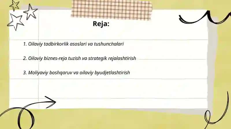 Oilaviy tadbirkorlik 2
