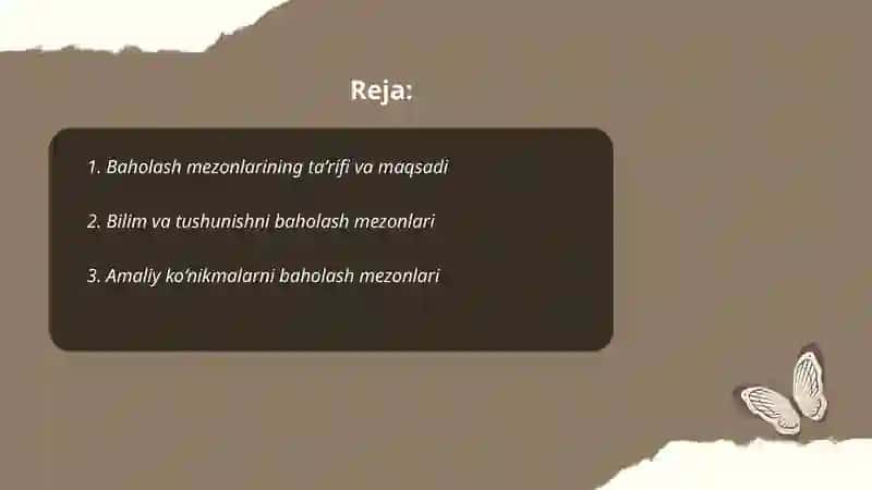 Baholash mezonlari 2