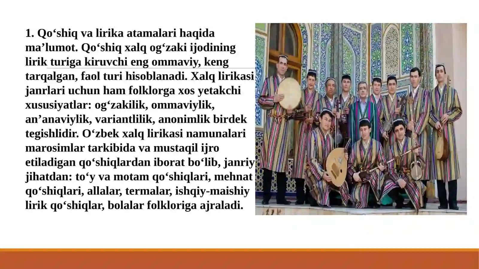 QOʻSHIQ: MEHNAT QO‘SHIQLARI VA TERMALAR 2