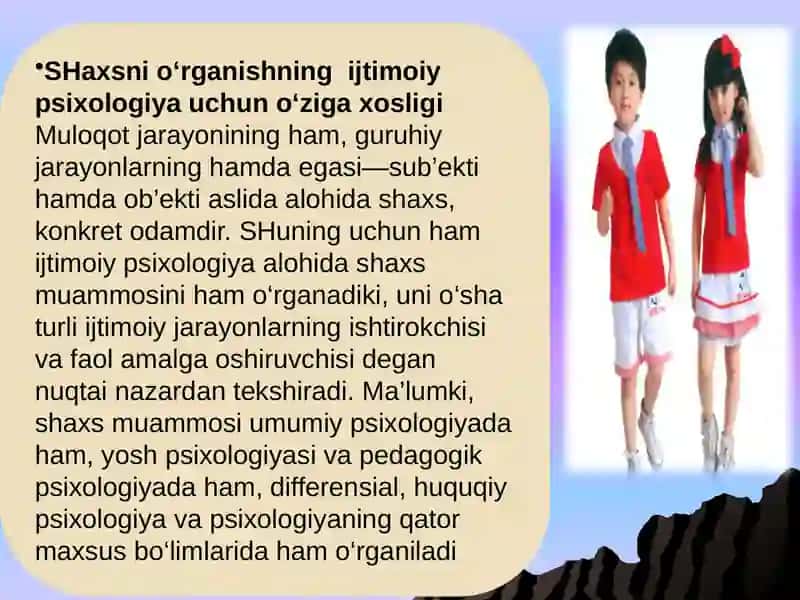 IJTIMOIY PSIXOLOGIYADA SHAXS MUAMMOSI 2