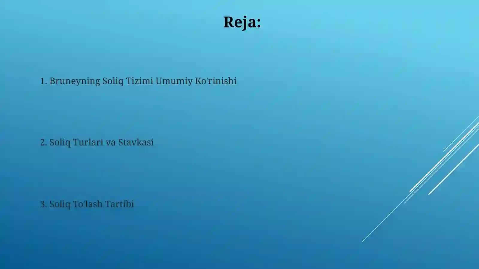 Bruniya davlati soliq tizimi 2