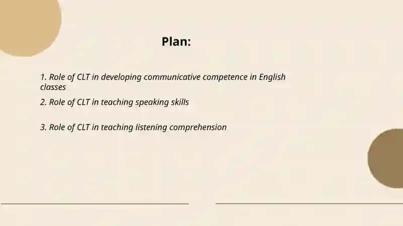 Communicative Language Teaching in English classes 2