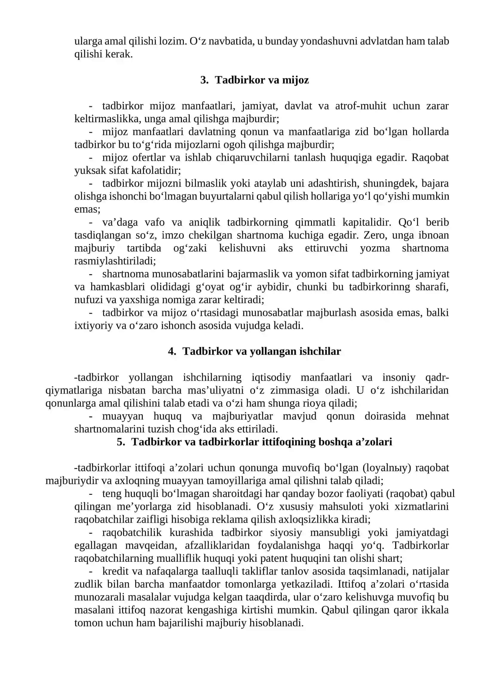 Tadbirkorlik etikasi va madaniyati 2