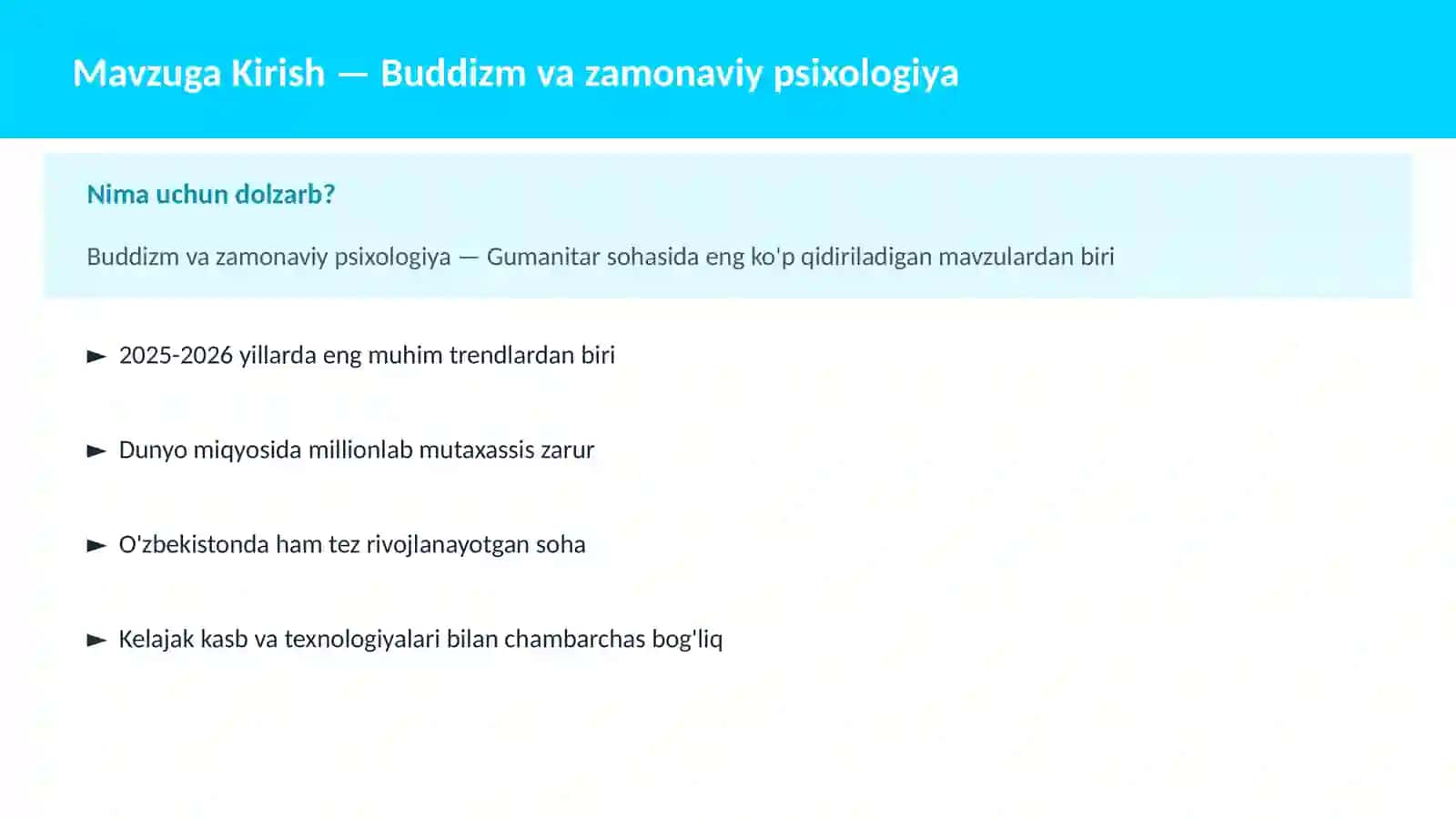 Buddizm va zamonaviy psixologiya 2