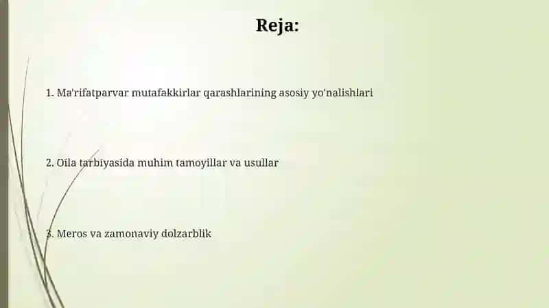 Ma’rifatparvar mutafakkirlar oilaviy tarbiya 2
