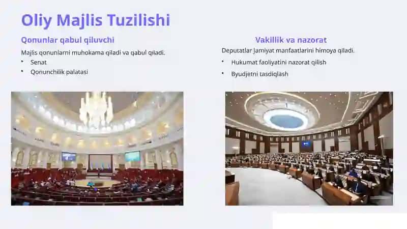 Oliy Majlis faoliyati va islohotlar 2