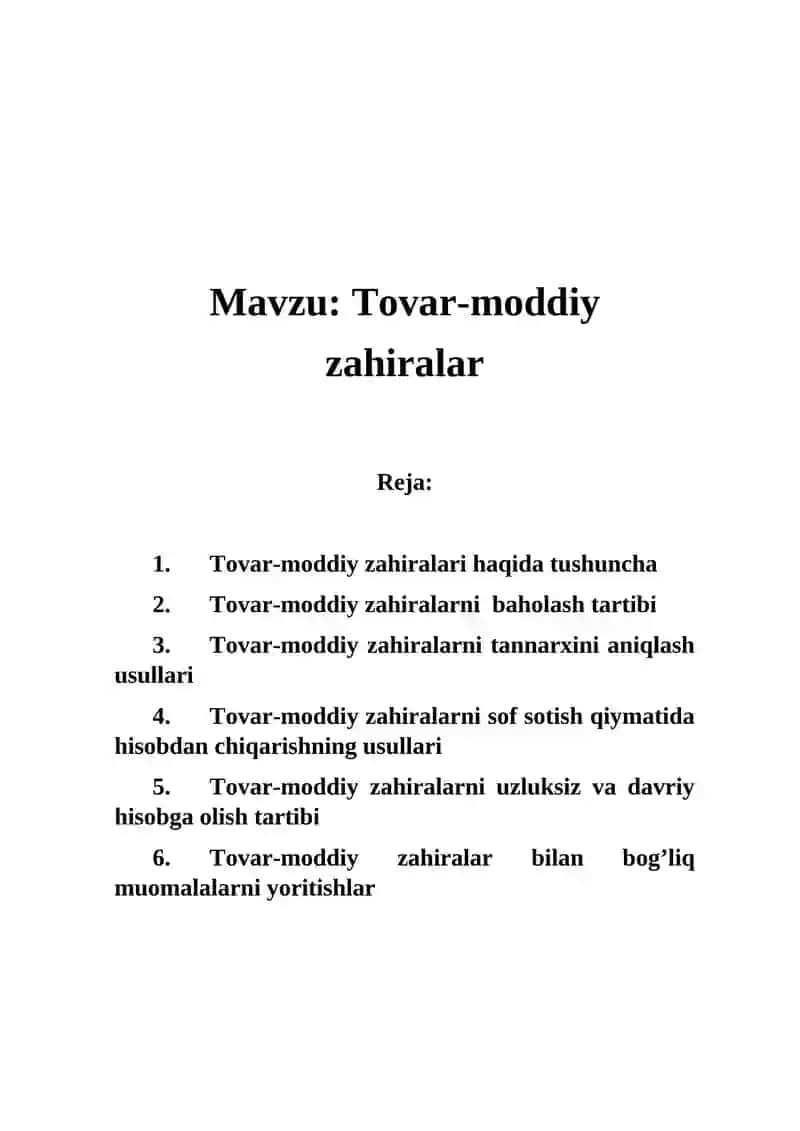 Тovar-moddiy zahiralari 2