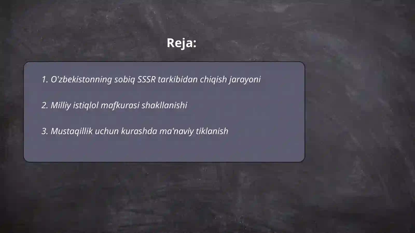 Mustaqillikka erishish arafasida O’zbekistondagi ijtimoiy-siyosiy jarayonlar 2