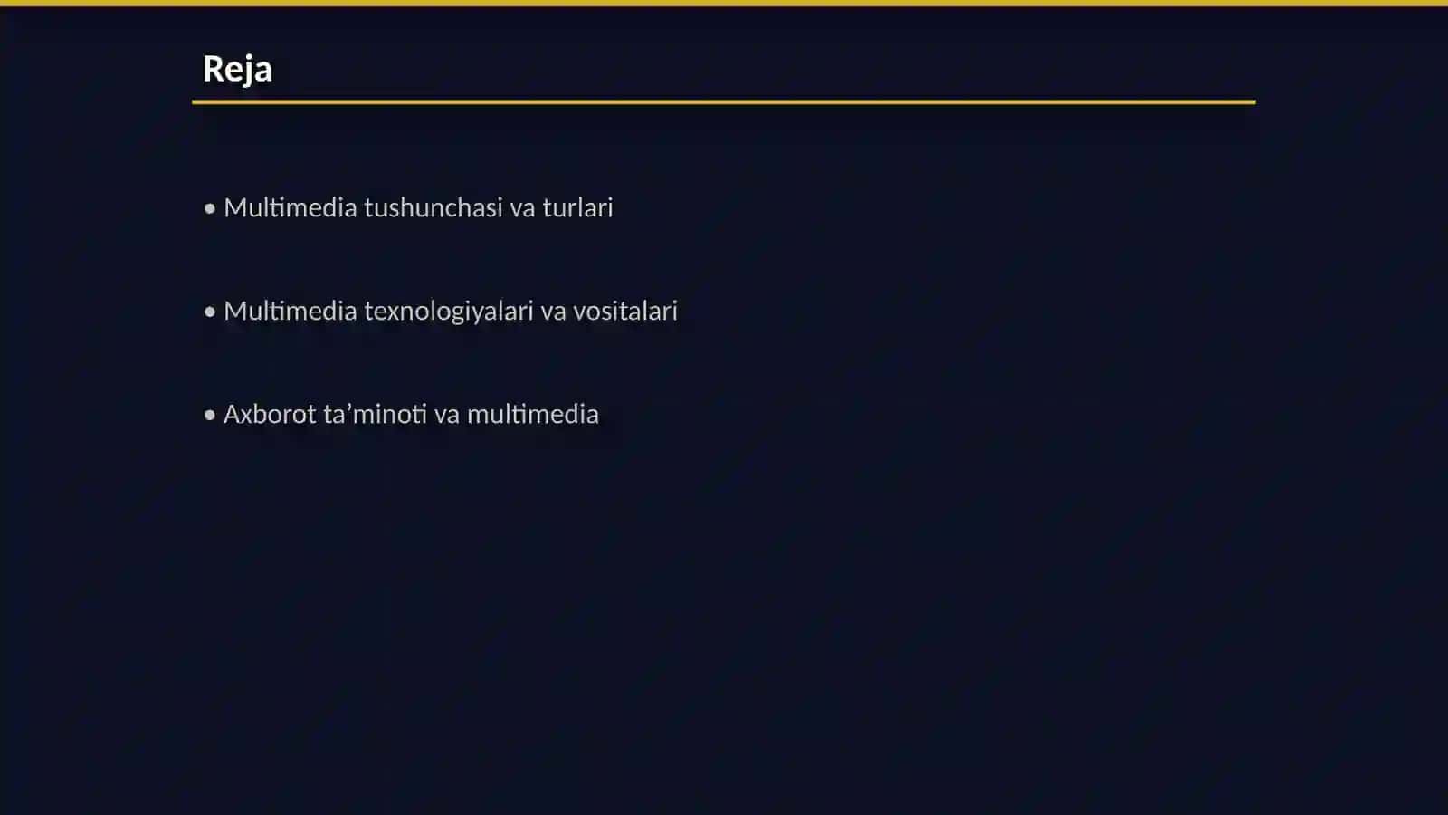 Multimediadan axborot ta’minotida foydalanish 2