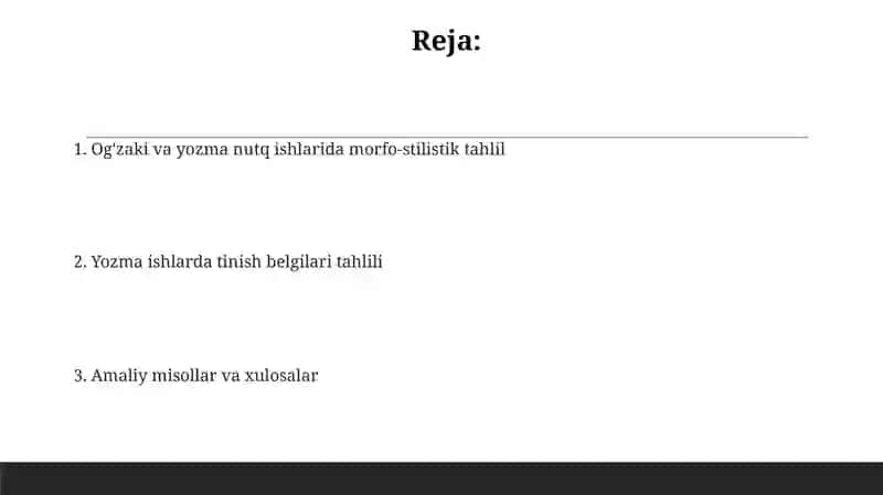Morfostilistik tahlilning og'zaki nutqdagi o'rni 2