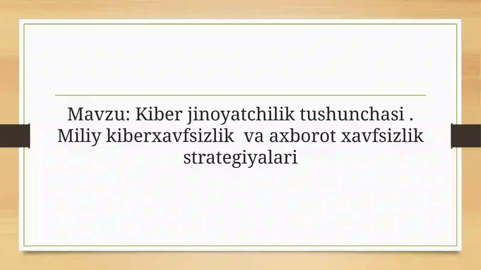 Kiber jinoyatchilik tushunchasi 2