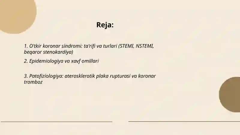 O'tkir koranar sindromi 2