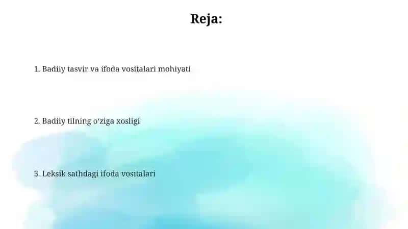 Adabiy tasvir va ifoda vositalari 2