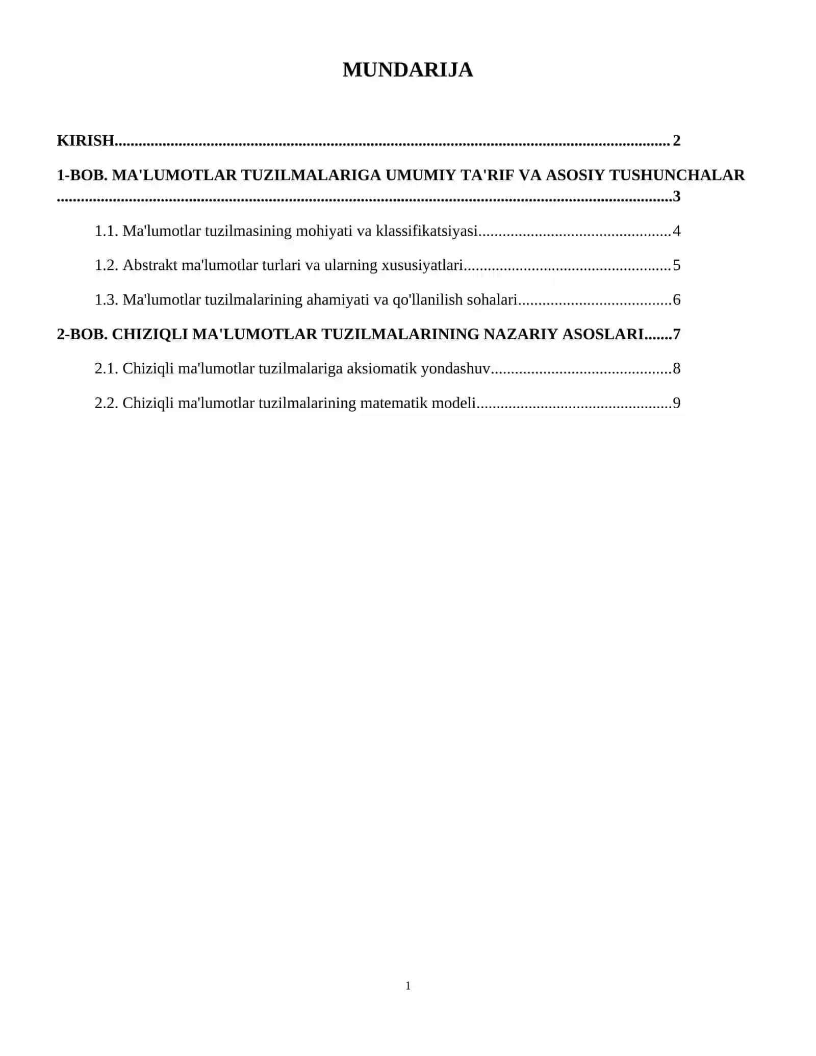 Chiziqli ma’lumotlar tuzilmalari 2
