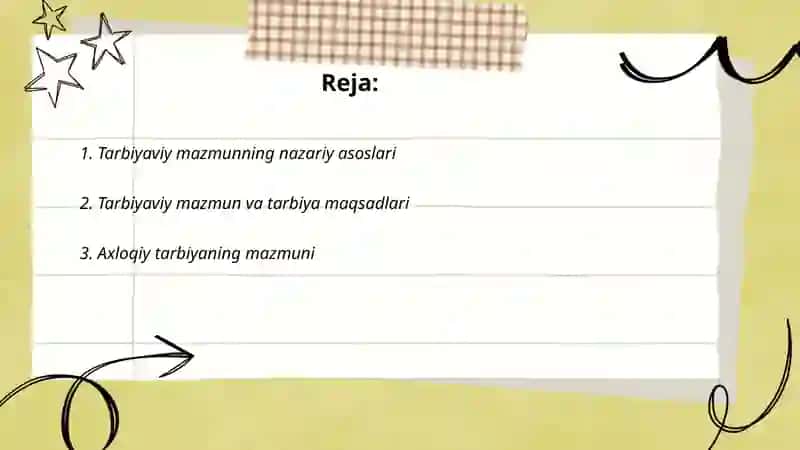 Tarbiyaning mazmuni 2