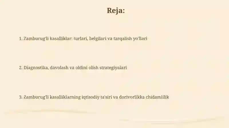 Zamburug'li kasalliklar 2