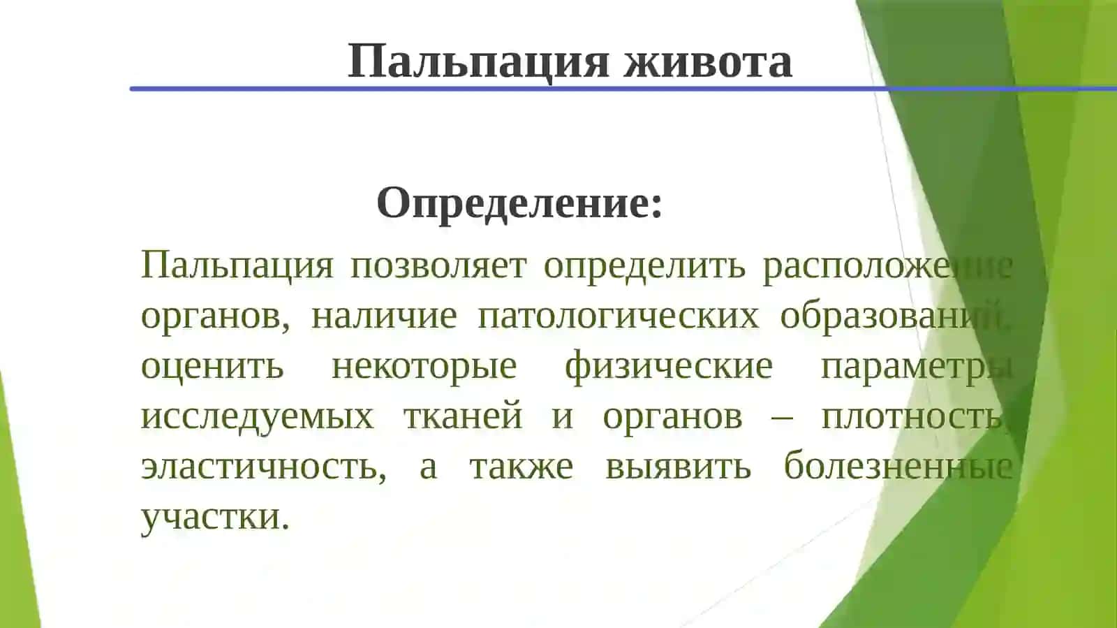 Пальпация живота 2
