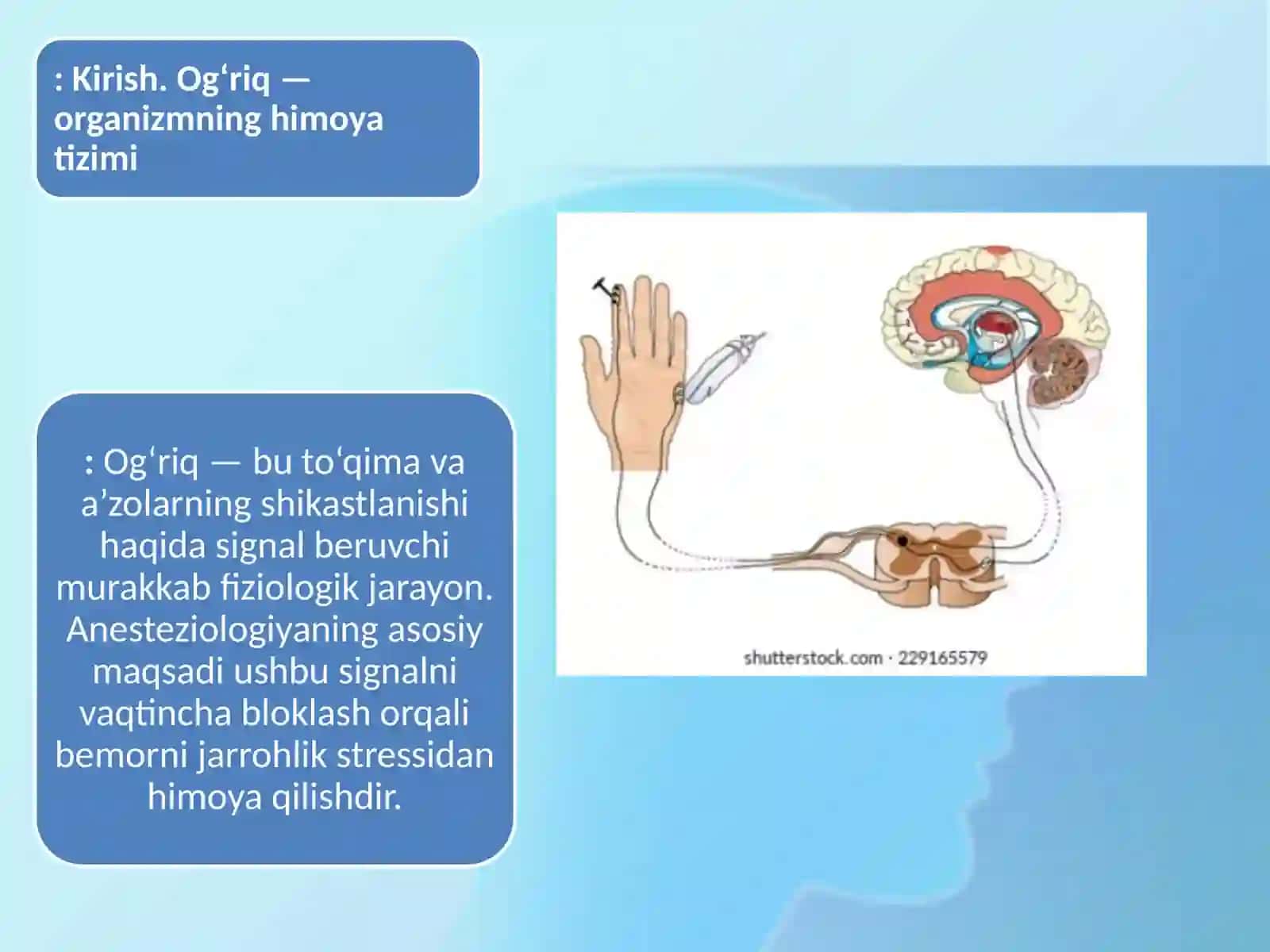 anesteziya  og'riqsizlantirish turlari 2