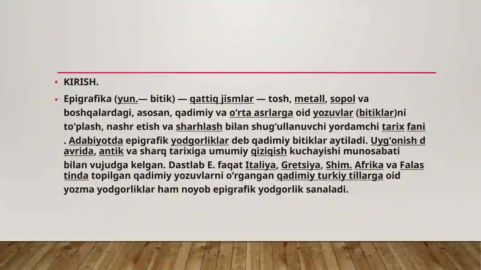 Mo’g’uliston va Sibir (Oltoy o’lkasi, Yeniseytevaragidan) topilgan epigrafik  bitiklar 2