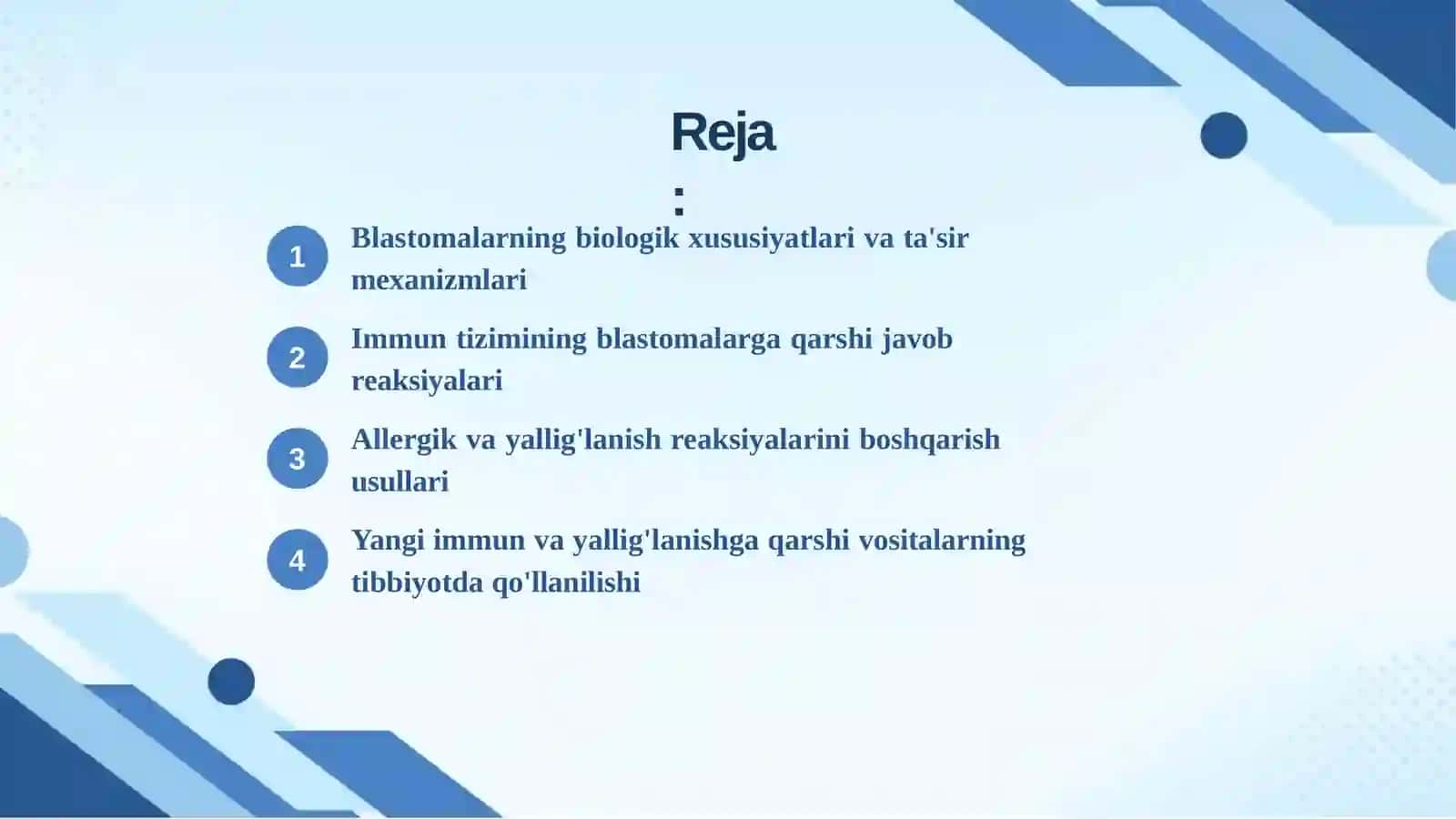 Blastomalarga qarshi vositalar 2