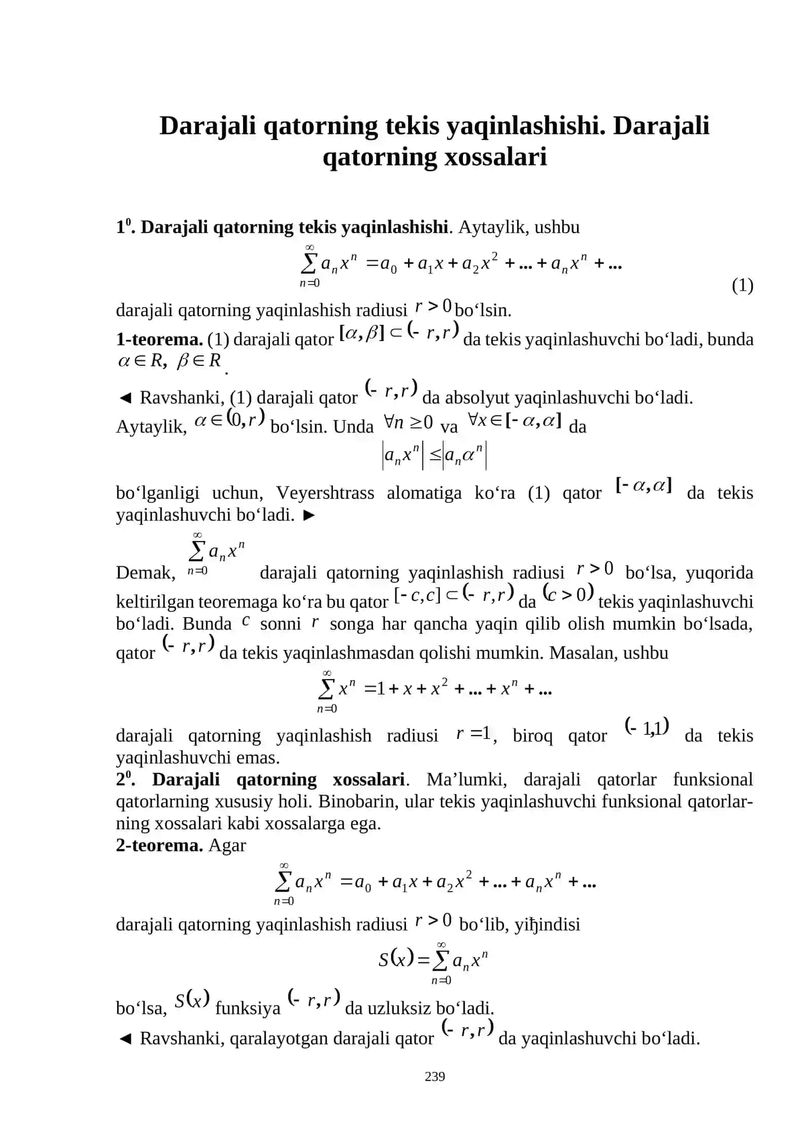 Matematik Analiz 2