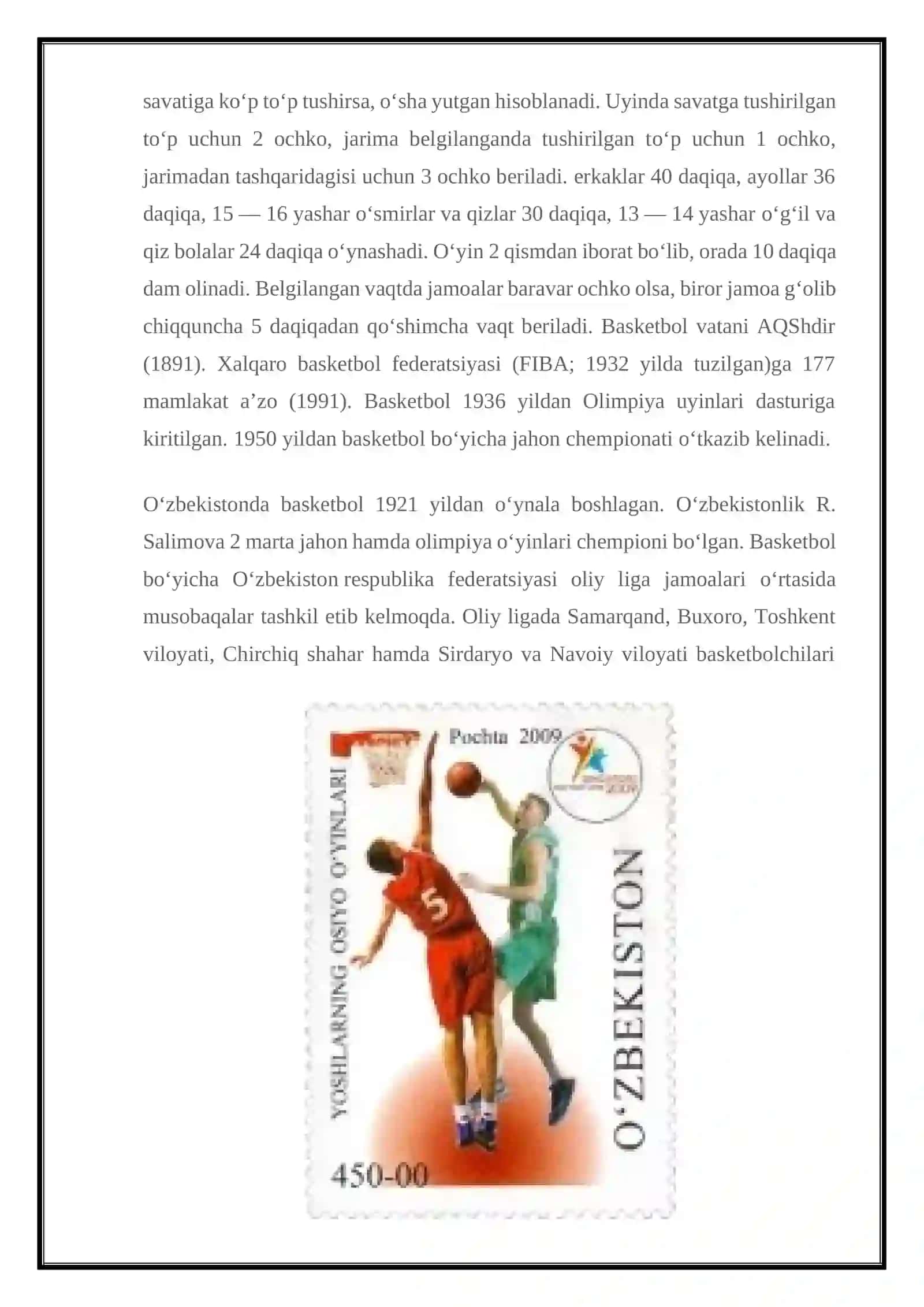 Baskedbol o`yini 2