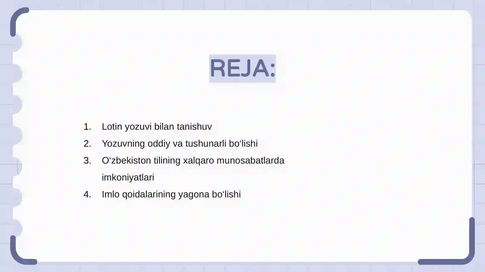 Lotin yozuviga asoslangan imlo qoidalarining afzalliklari 2