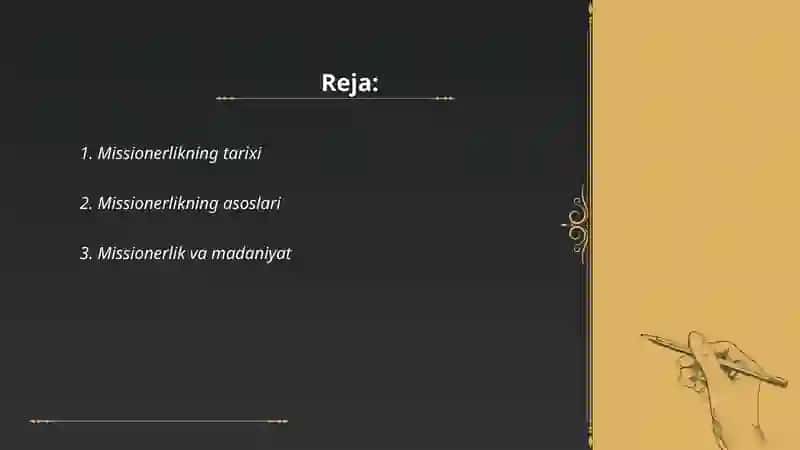 Missionerlikning Tarixi 2