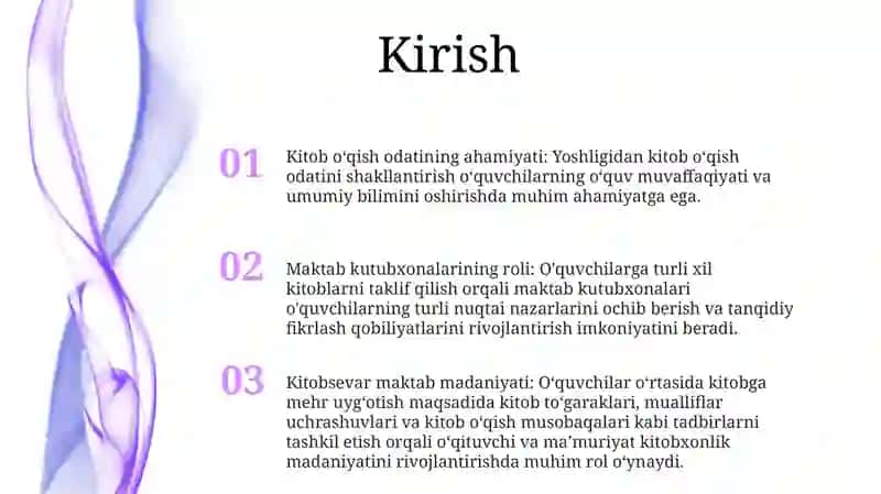 Kitobxonlik Madaniyatini Rivojlantirish 2
