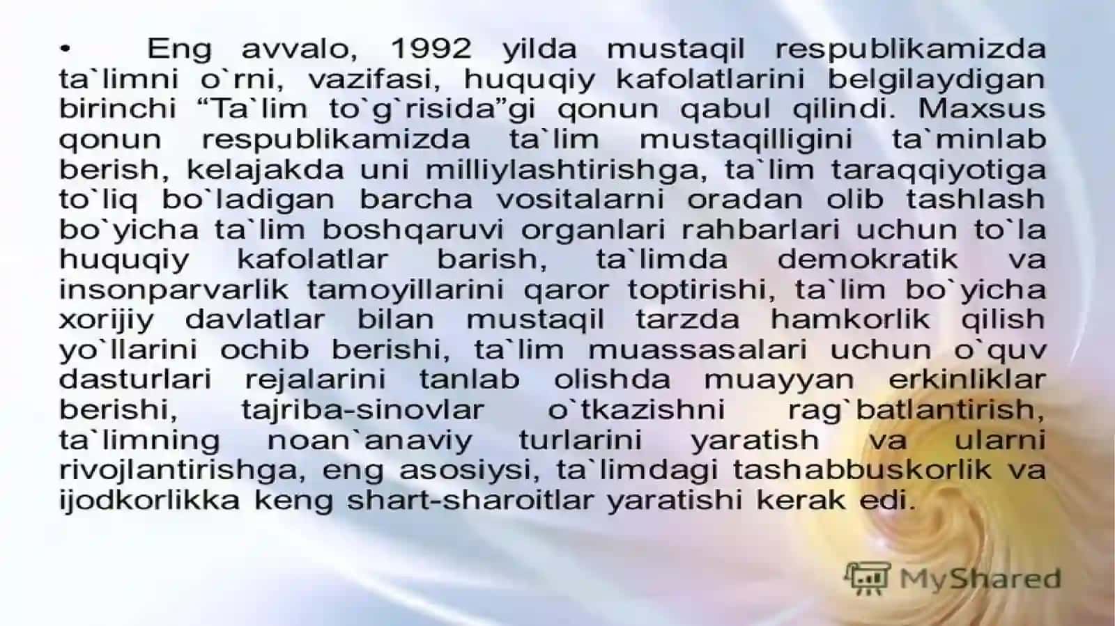 Ta’lim Tizimiva Turlari 2