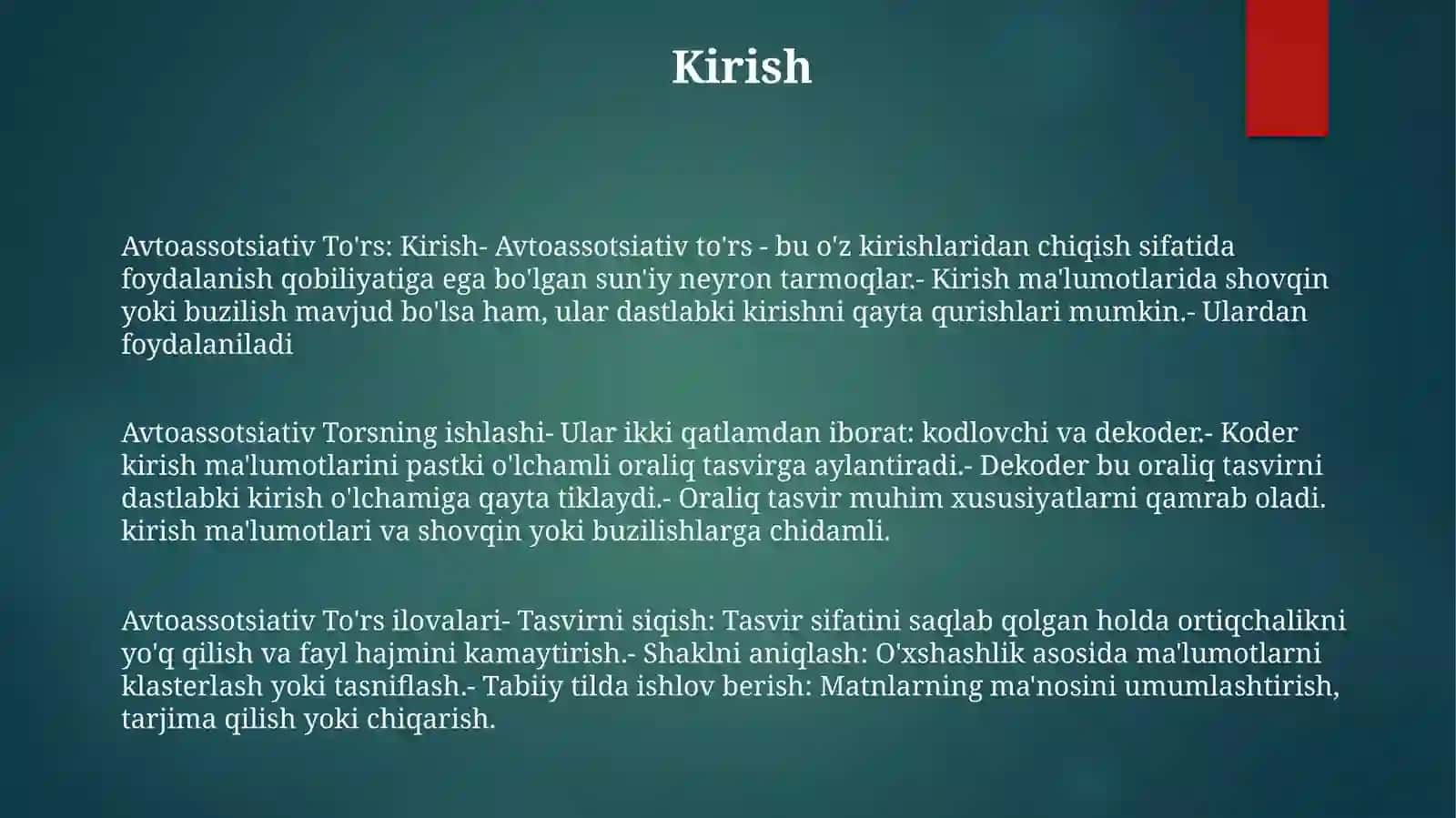 Avtoassotsiativ ToʻRlar 2