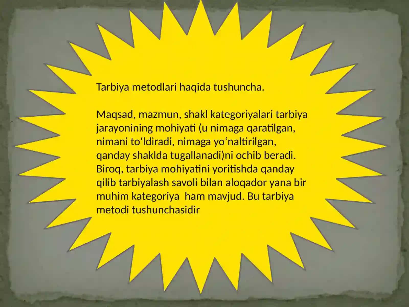 Tarbiya metodlari haqida tushuncha 2