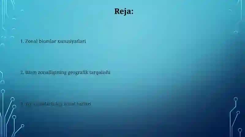 Quruqlik biomlarining zonal tiplari 2