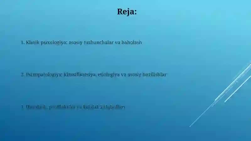 Klinik psixologiyada norma va patalogiya 2