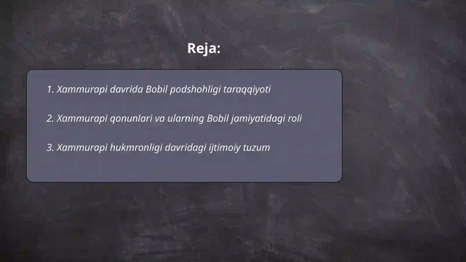 Xammurapi va Bobil podshohligi rivoji 2