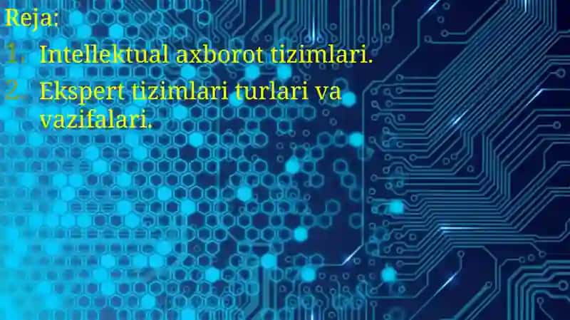 Intellektual axborot tizimlari 2